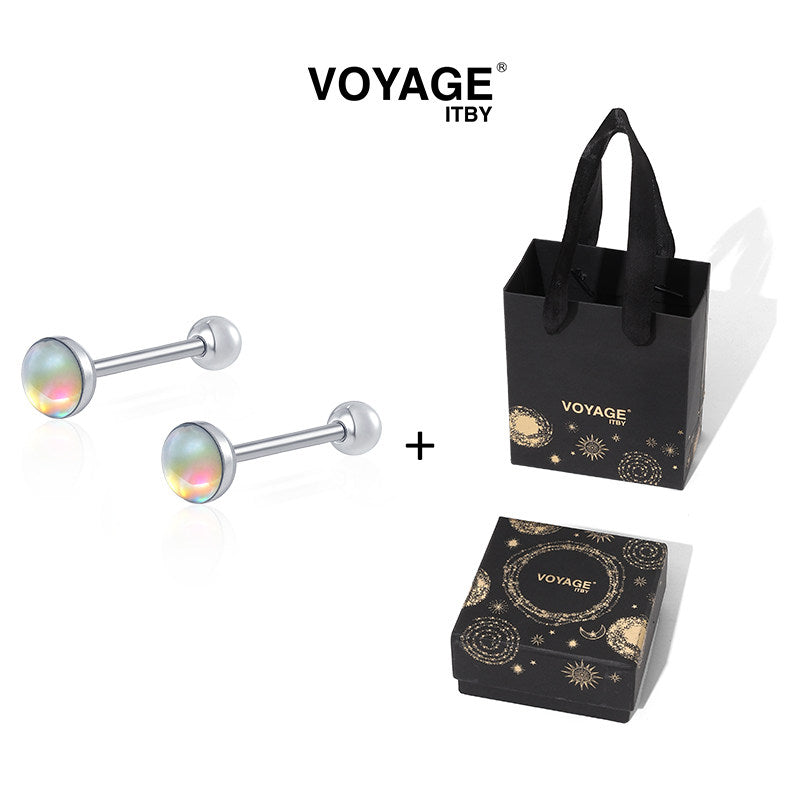 Sparkling Titanium Tongue Ring