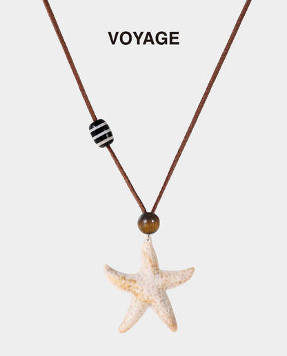 Starfish Pendant Long Necklace