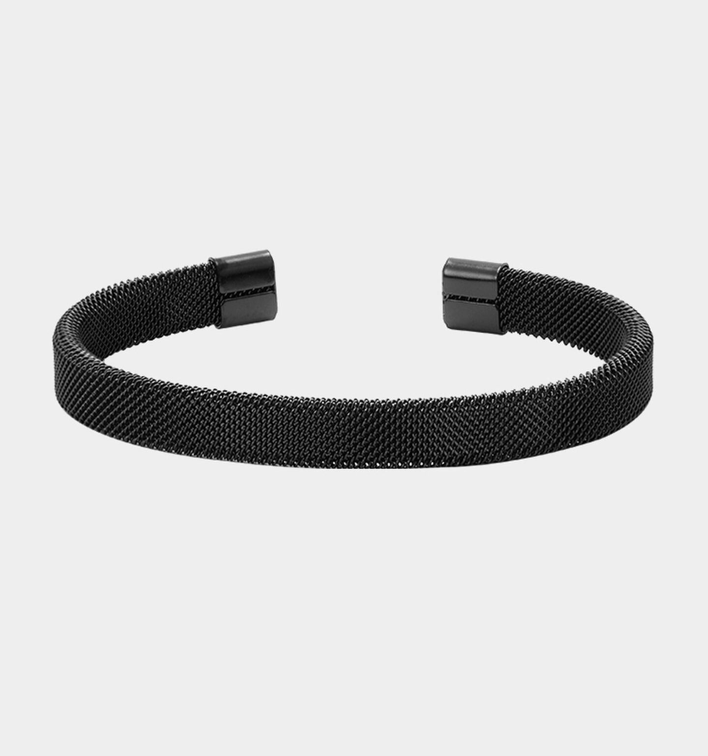 Black Grid Titanium Bracelet