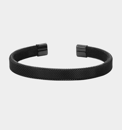 Black Grid Titanium Bracelet