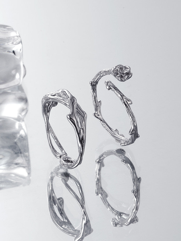 Thorn Rose Open Ring