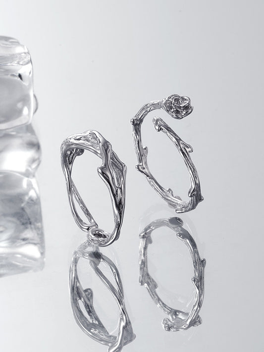 Thorn Rose Open Ring