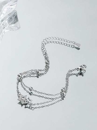 Layered Star Titanium Bracelet