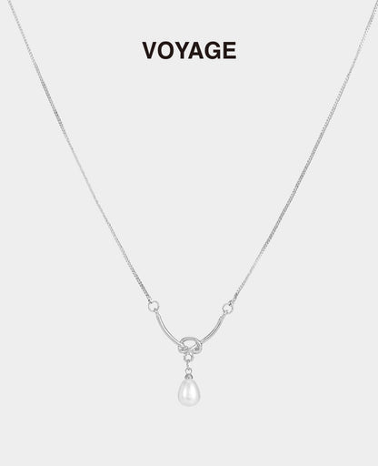 Pearl Knot Choker Necklace
