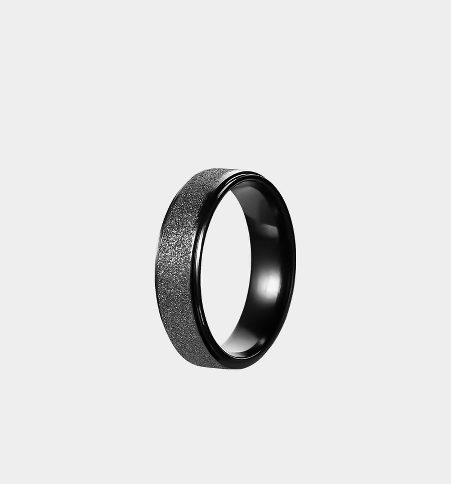 Matte Titanium Band Ring