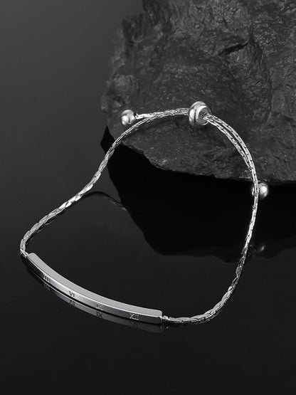 Roman Numeral Adjustable Bracelet