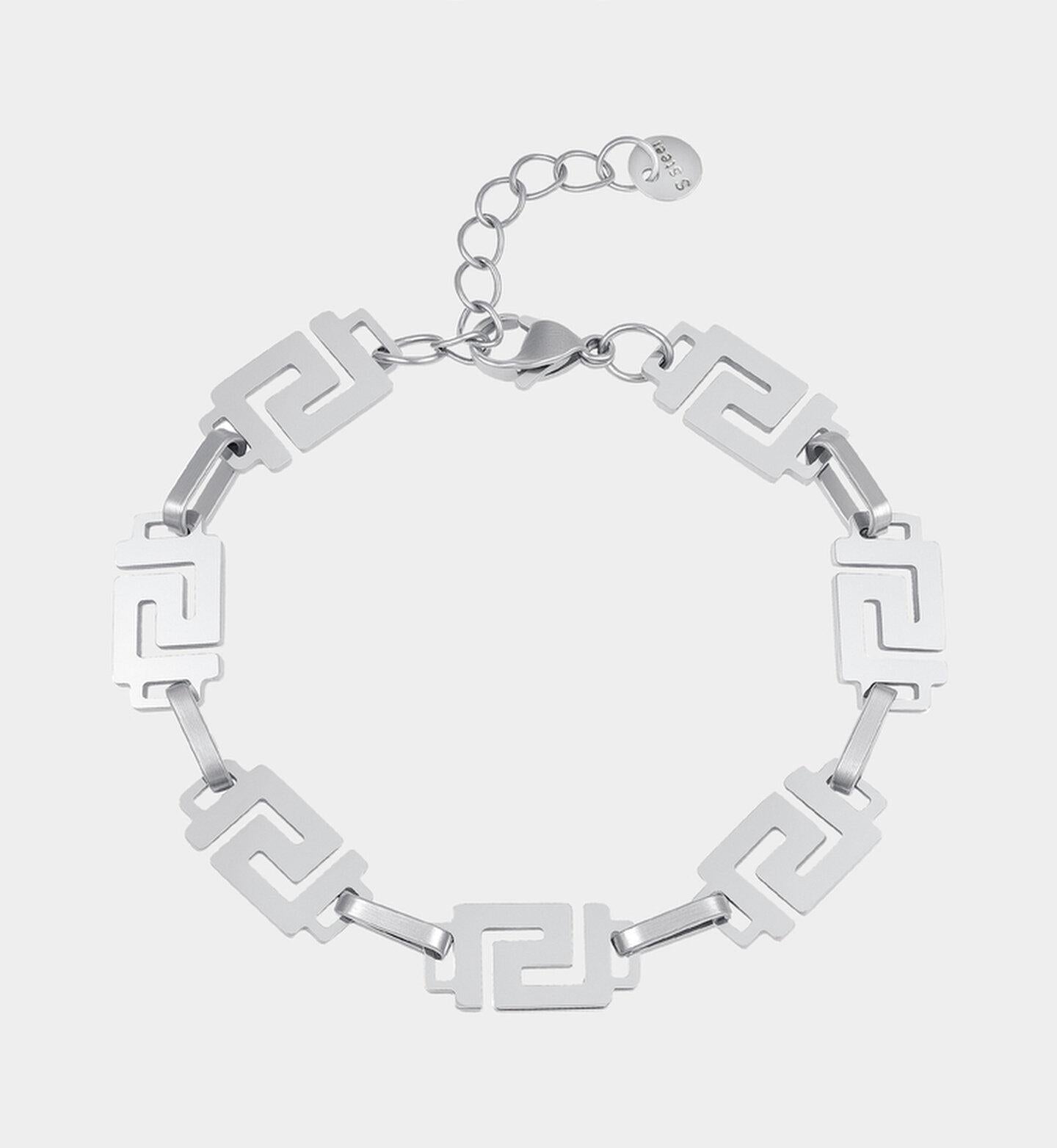 Geometric Titanium Men Bracelet