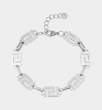 Geometric Titanium Men Bracelet