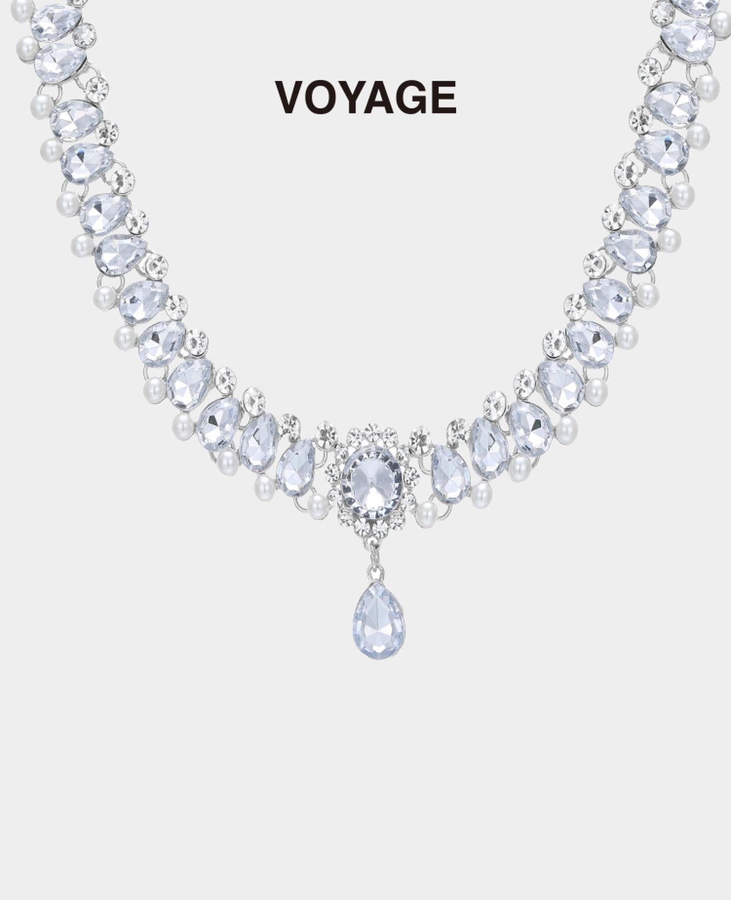 Pearl Zircon Dress Necklace
