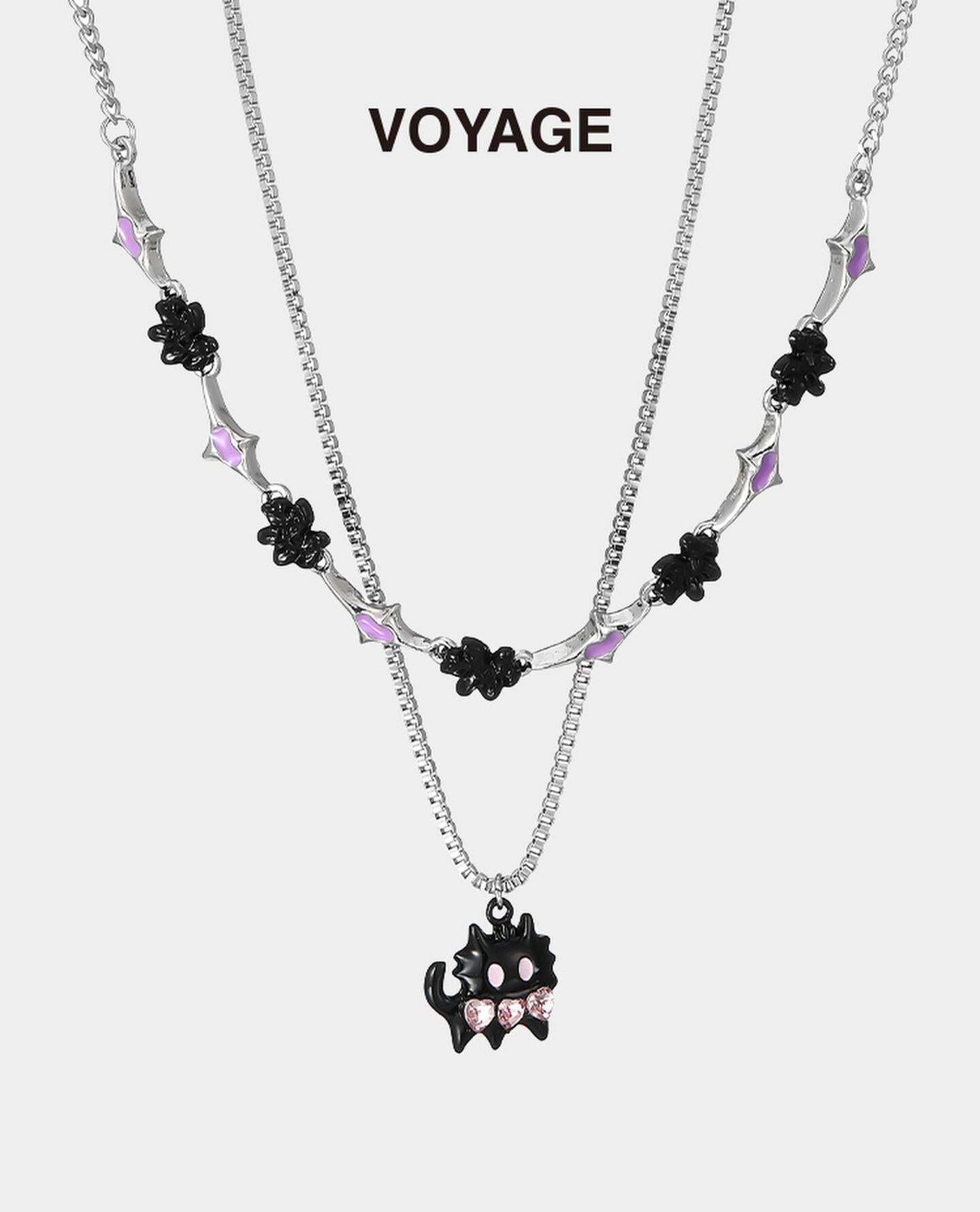 Cat Pendant Y2K Layered Necklace