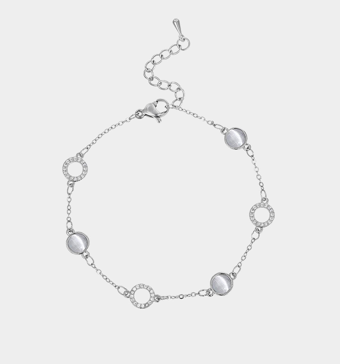 Silver Cat Eye Bracelet