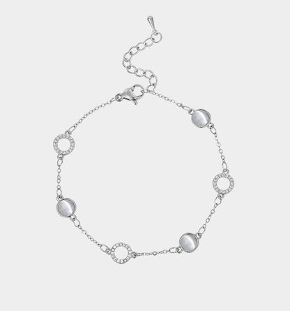 Silver Cat Eye Bracelet