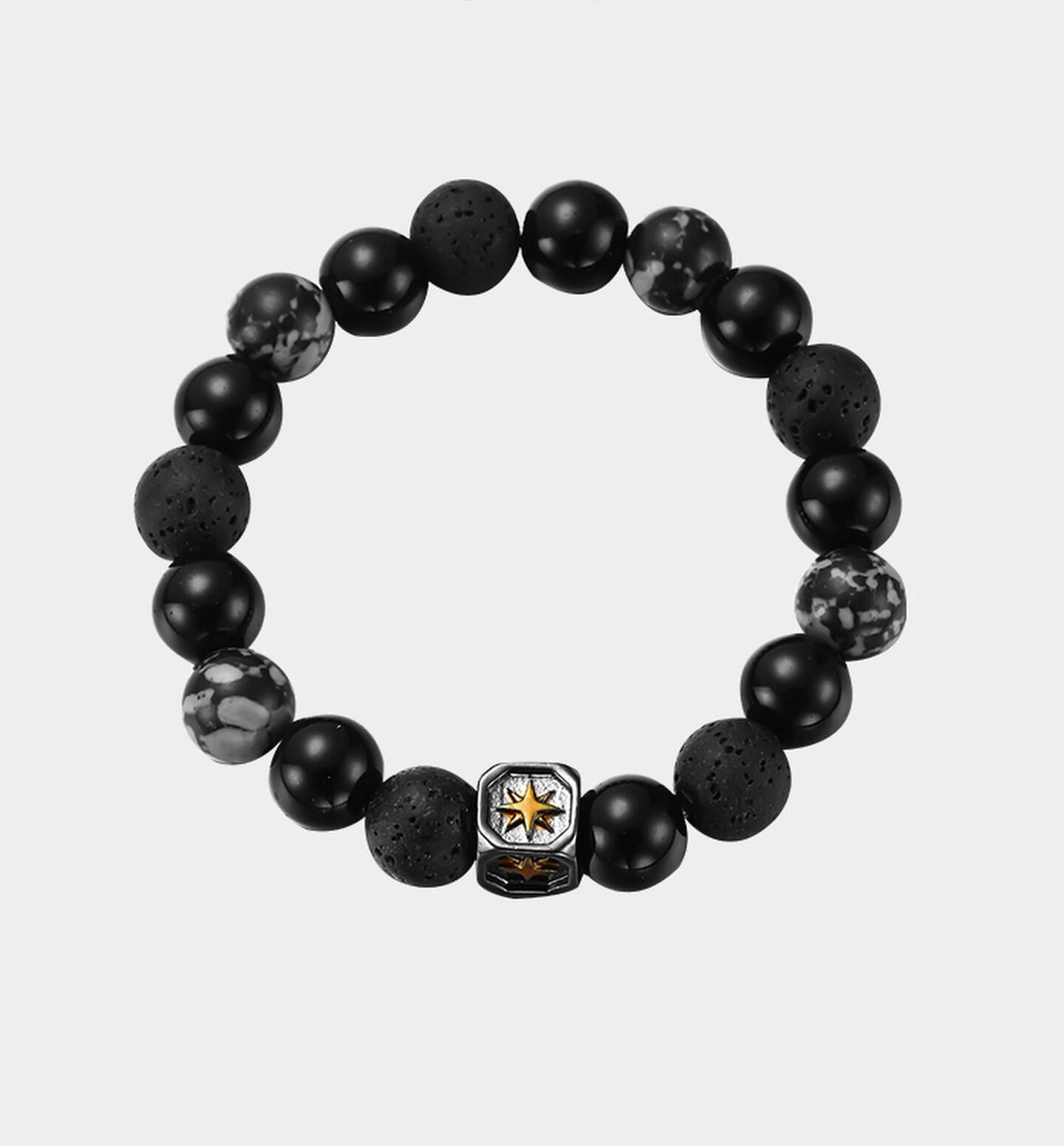 Black Lava Stone Bracelet
