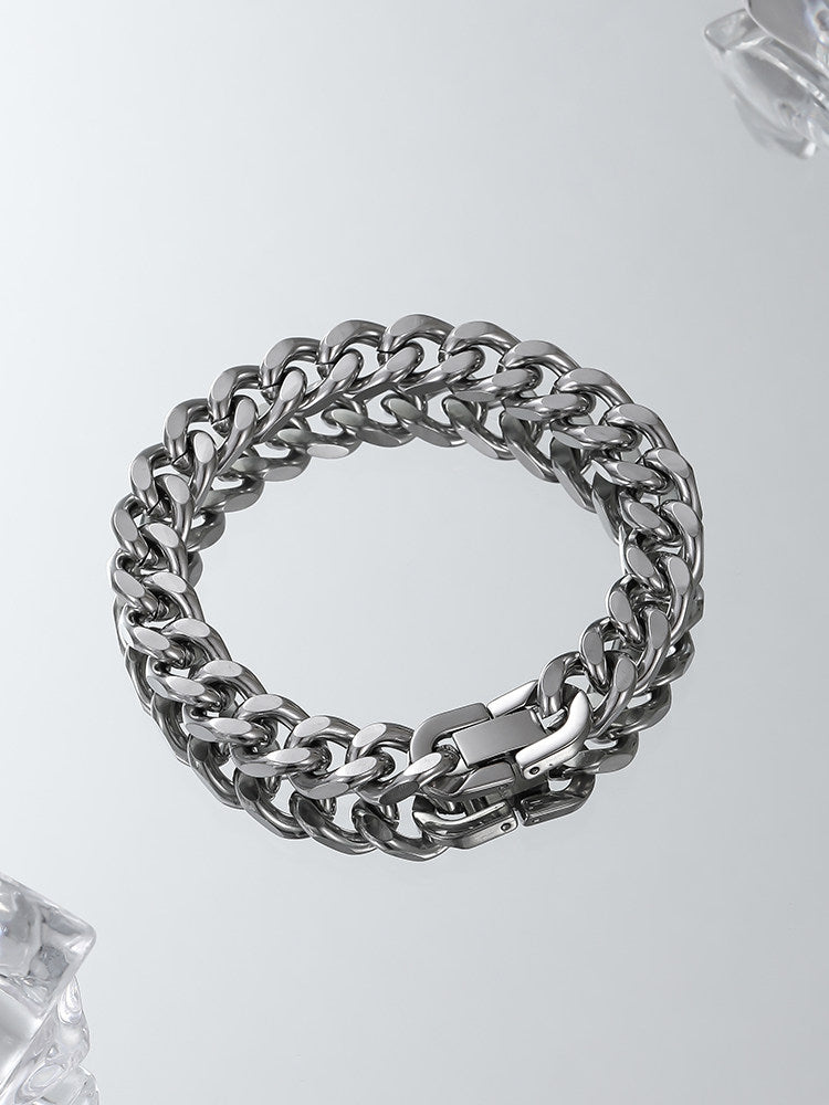 Titanium Cuban Chain Bracelet
