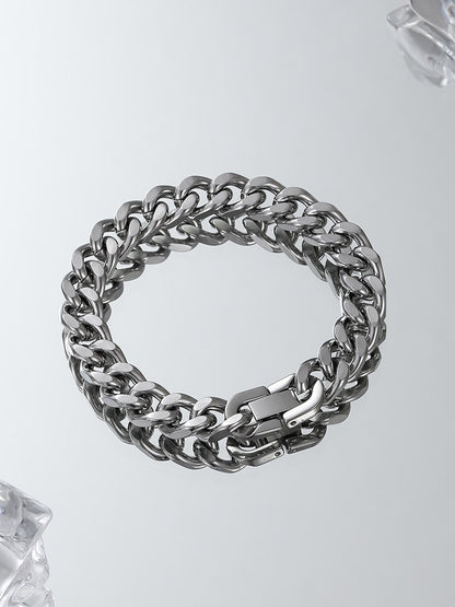 Titanium Cuban Chain Bracelet