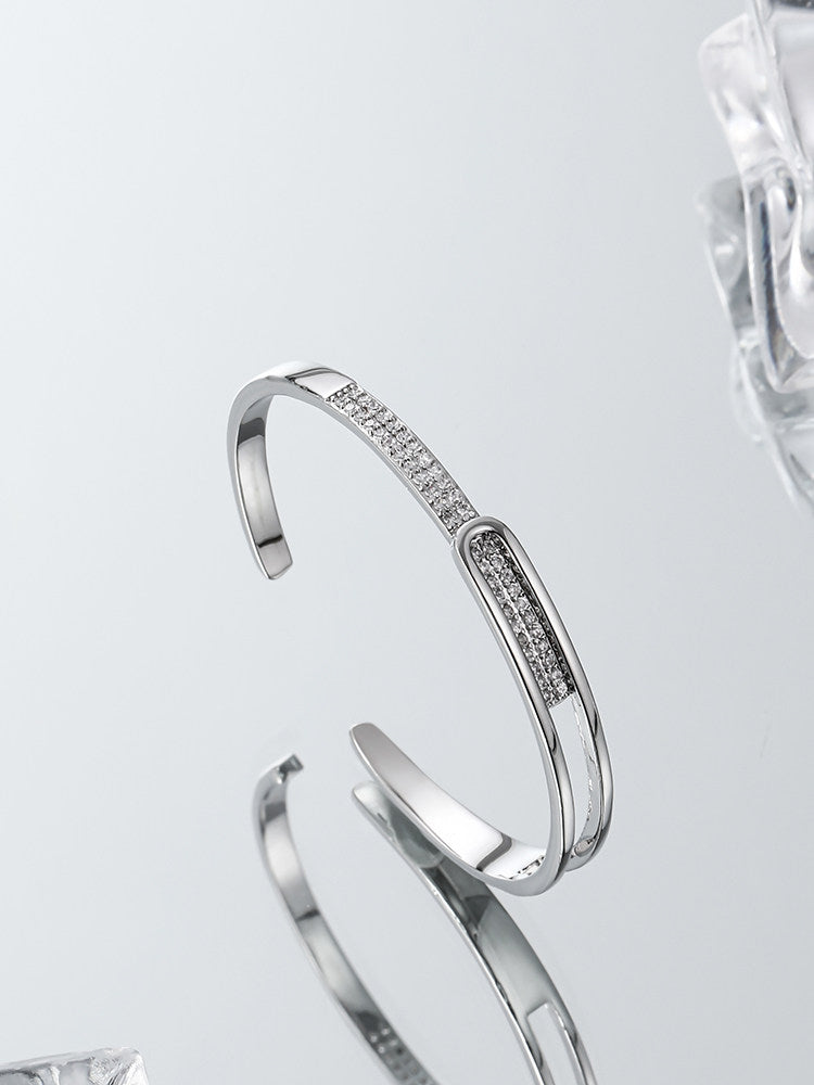 Starry Open Bangle Bracelet