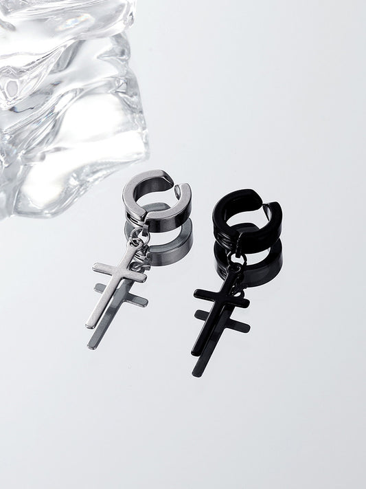 Cross Ear Cuff Clip