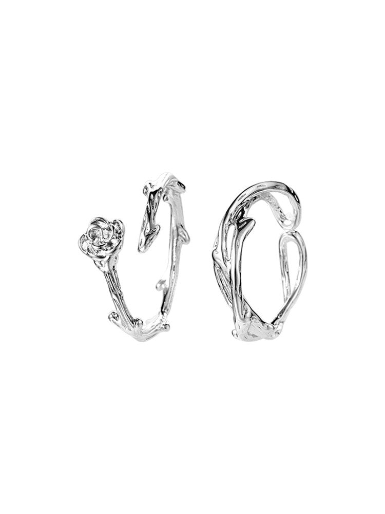 Thorn Rose Open Ring