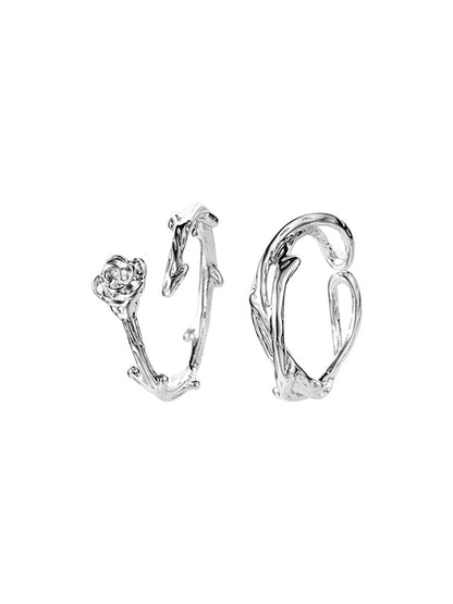 Thorn Rose Open Ring