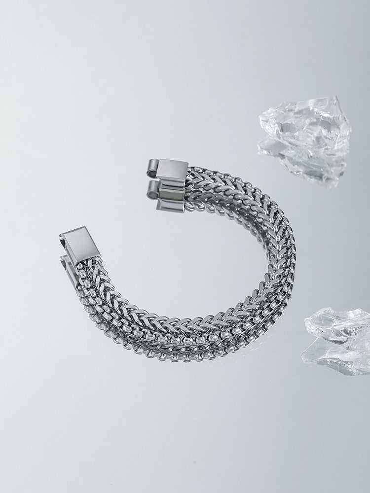 Titanium Cuban Men Bracelet