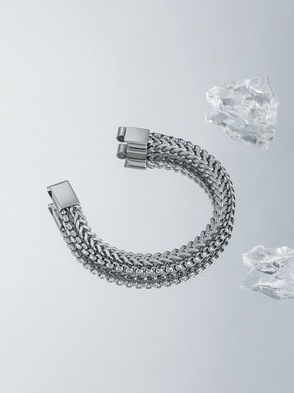 Titanium Cuban Men Bracelet