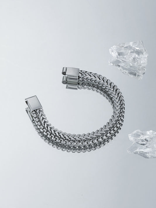 Titanium Cuban Men Bracelet