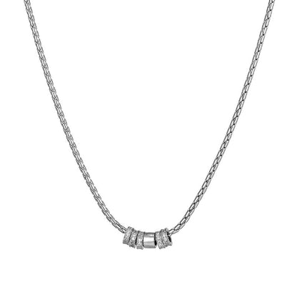 Circle Bead Pendant Necklace