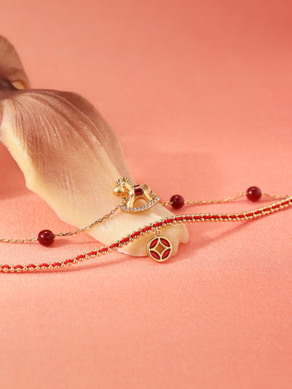 Lucky Horse Red String Bracelet