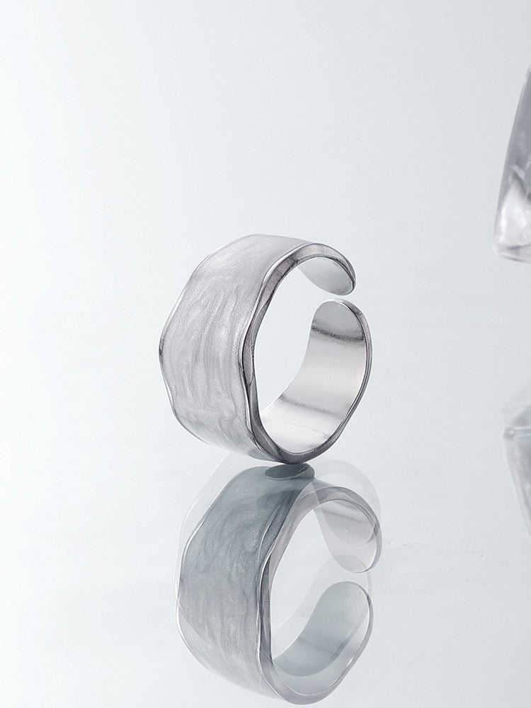 Titanium Couple Open Rings