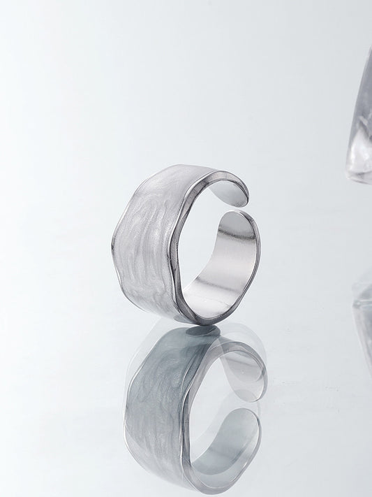 Titanium Couple Open Rings