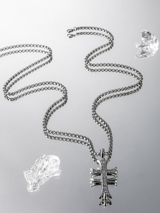 Long Cross Hip Hop Necklace