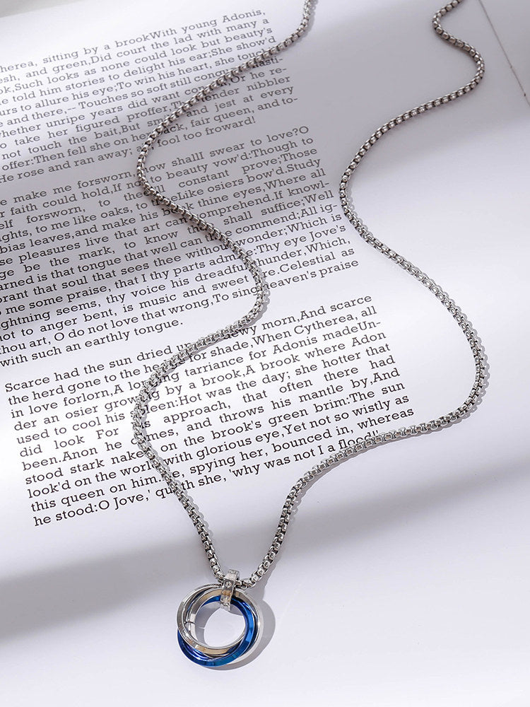 Minimal Men Pendant Necklace