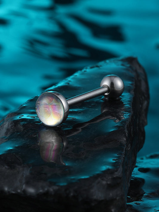 Sparkling Titanium Tongue Ring