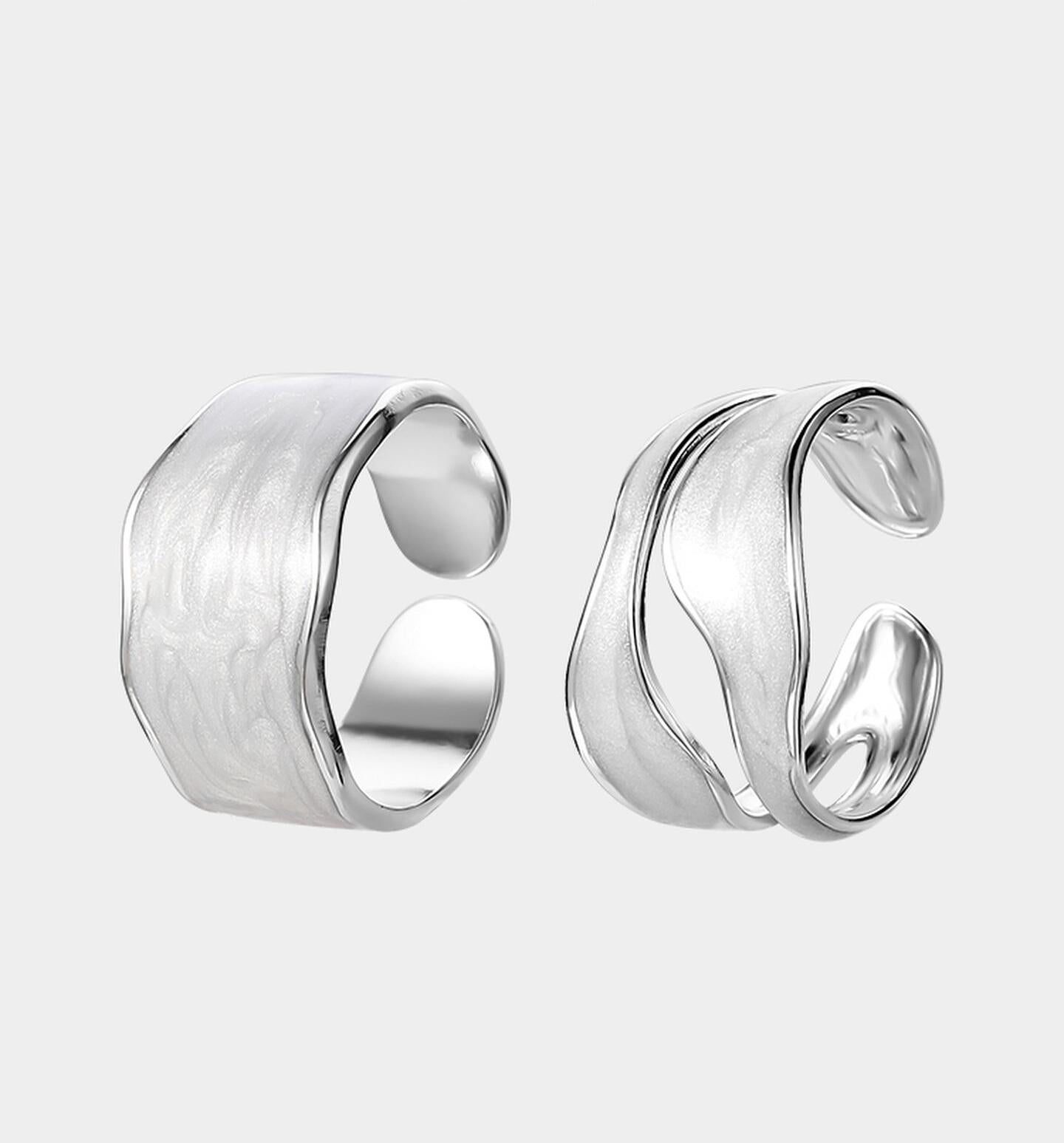 Titanium Couple Open Rings