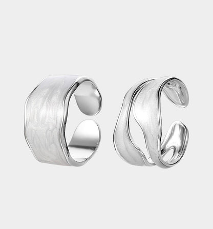 Titanium Couple Open Rings