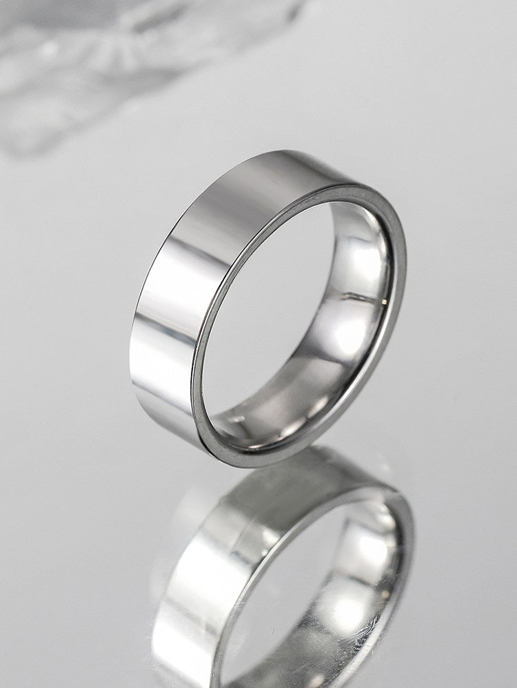 Titanium Minimal Band Ring