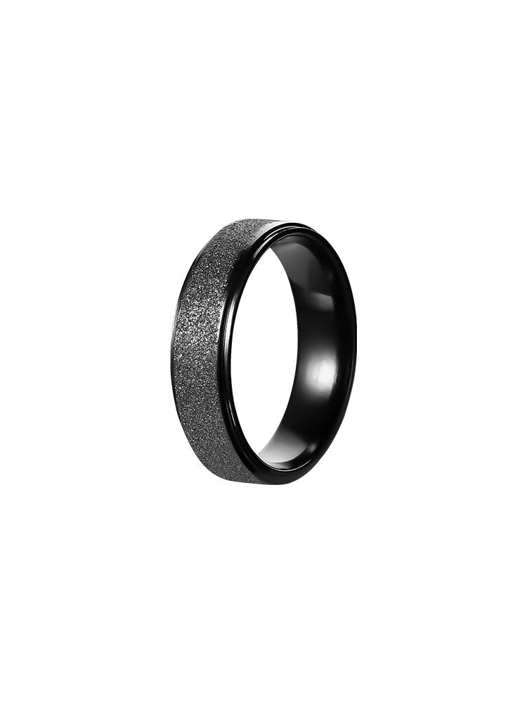 Matte Titanium Band Ring