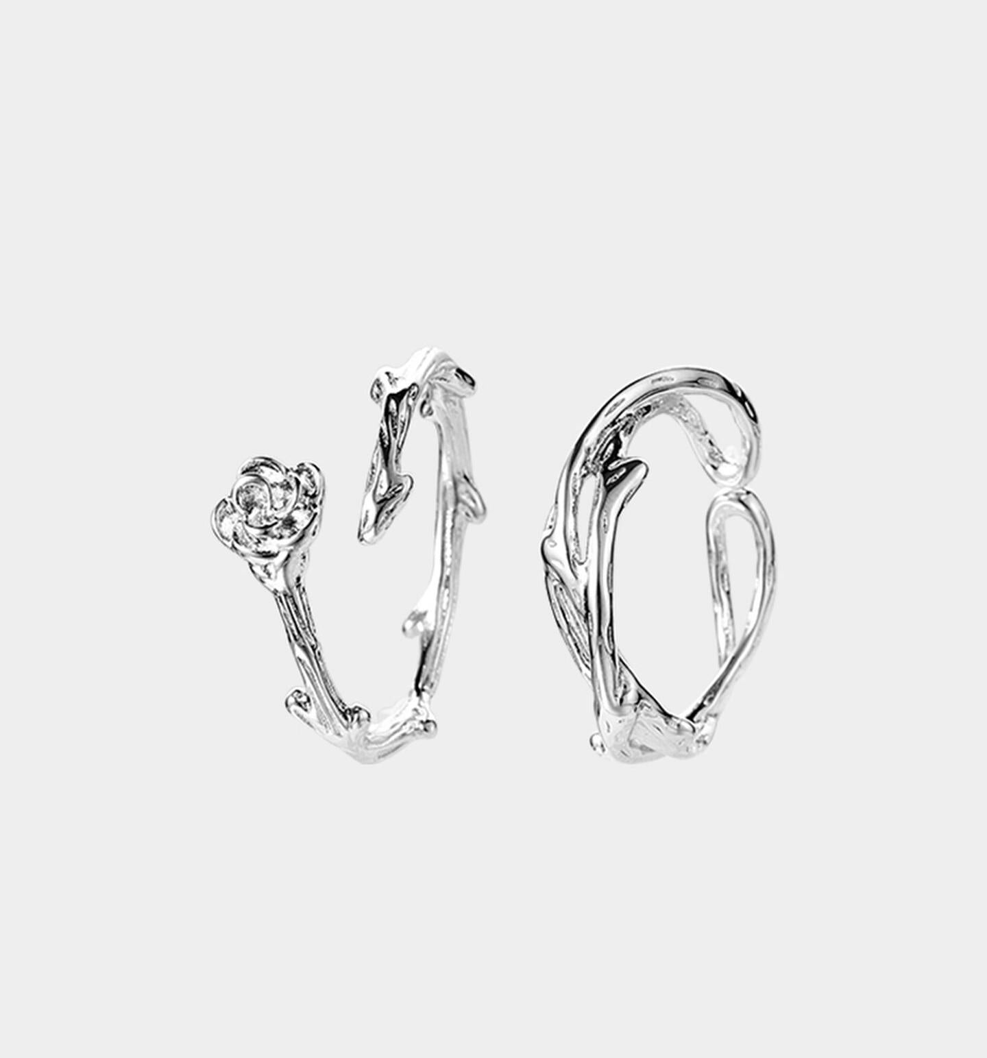Thorn Rose Open Ring