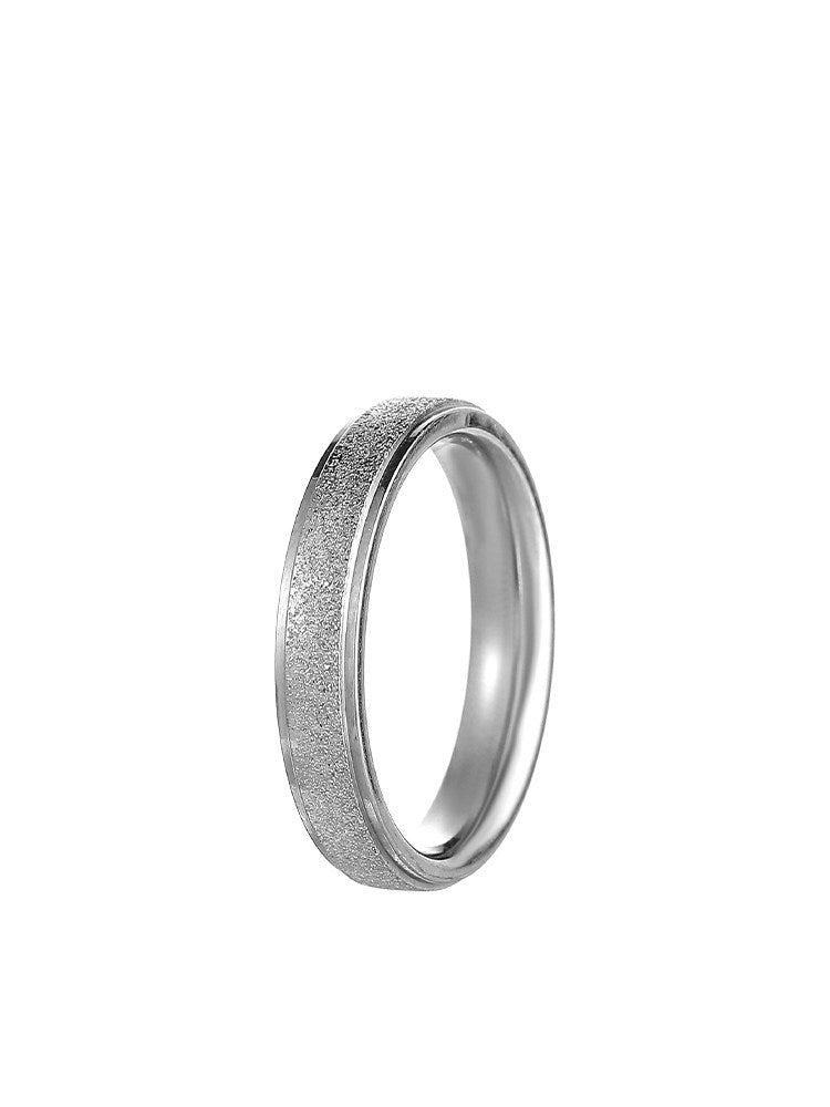 Silver Matte Titanium Ring