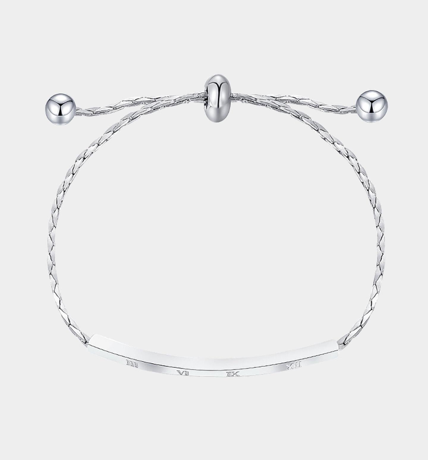 Roman Numeral Adjustable Bracelet