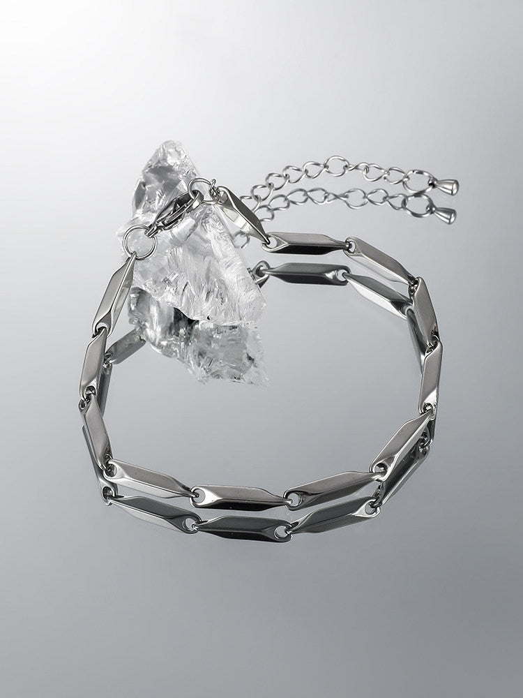Bamboo Titanium Men Bracelet