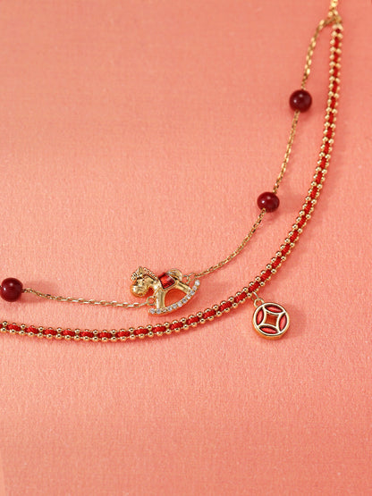 Lucky Horse Red String Bracelet