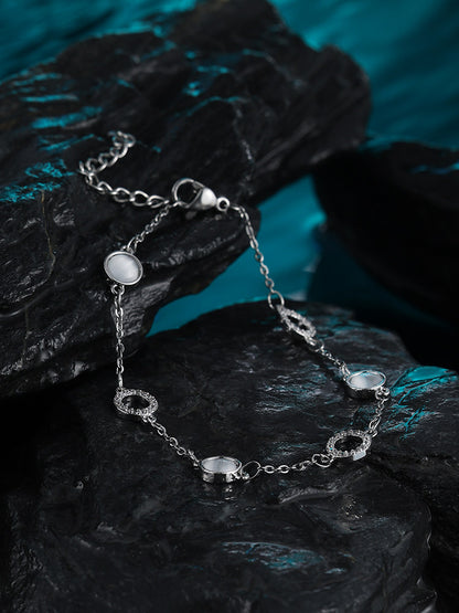 Silver Cat Eye Bracelet