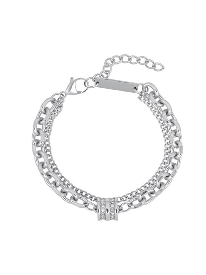 Double Layer Titanium Men Bracelet