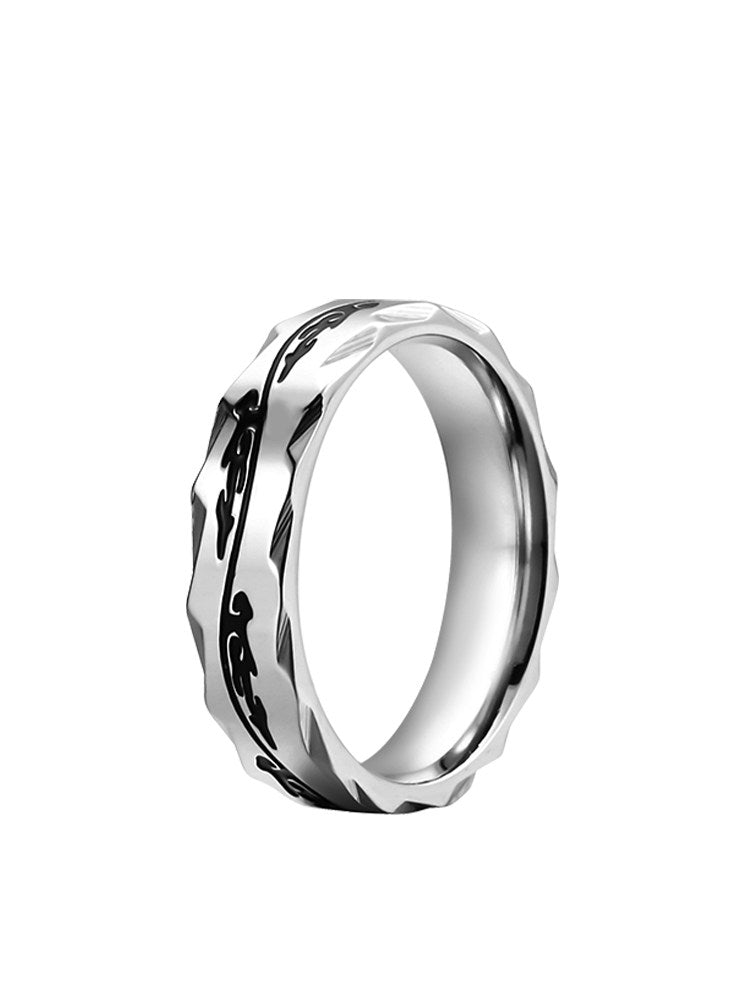 Dragon Pattern Titanium Ring