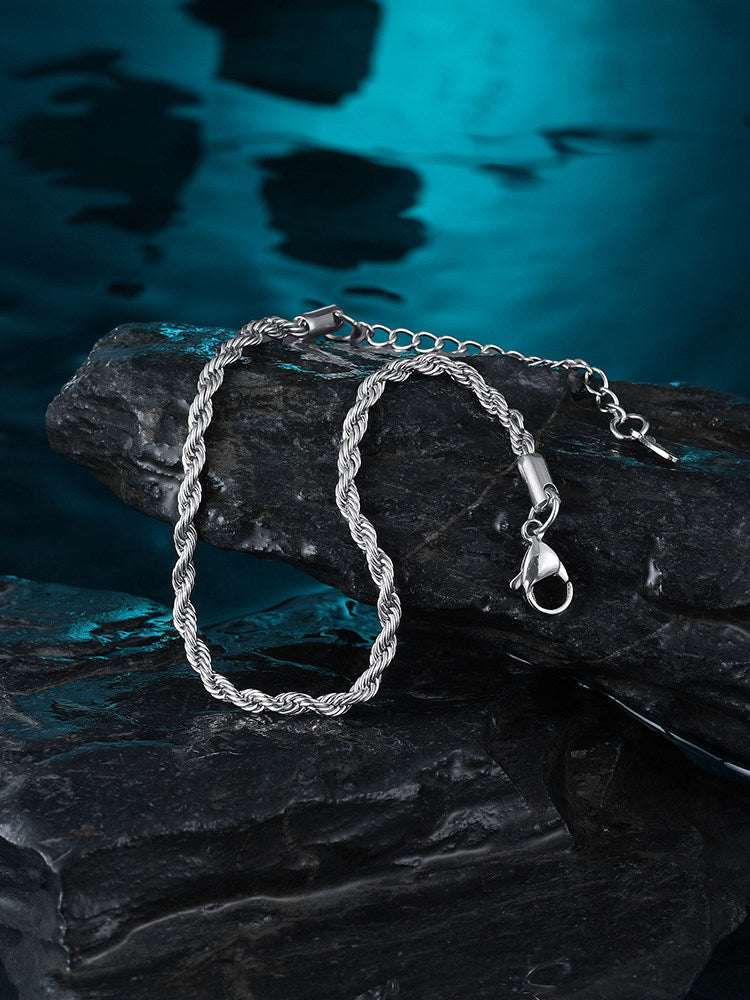 Braided Titanium Adjustable Bracelet