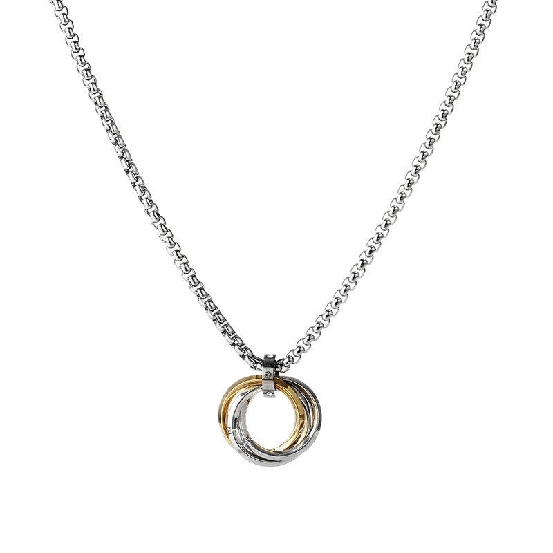 Minimal Men Pendant Necklace