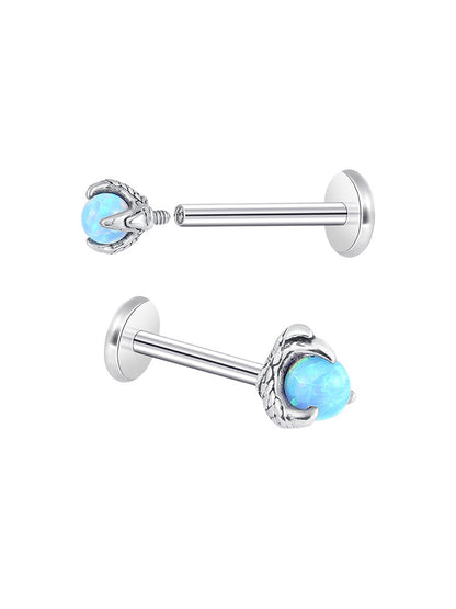 Dragon Claw Spiral Lip Stud