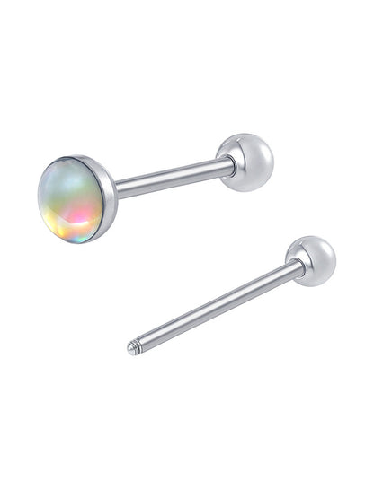 Sparkling Titanium Tongue Ring