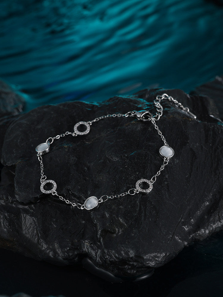 Silver Cat Eye Bracelet